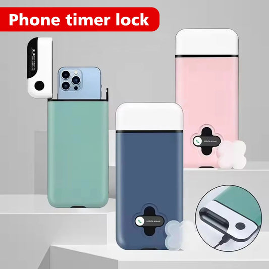 The Portable Mobile Phone Lock Box Self-Regulating Timed Smart Phone Lock Case Self-Discipline Keepin Box Limit Cell Phones Use