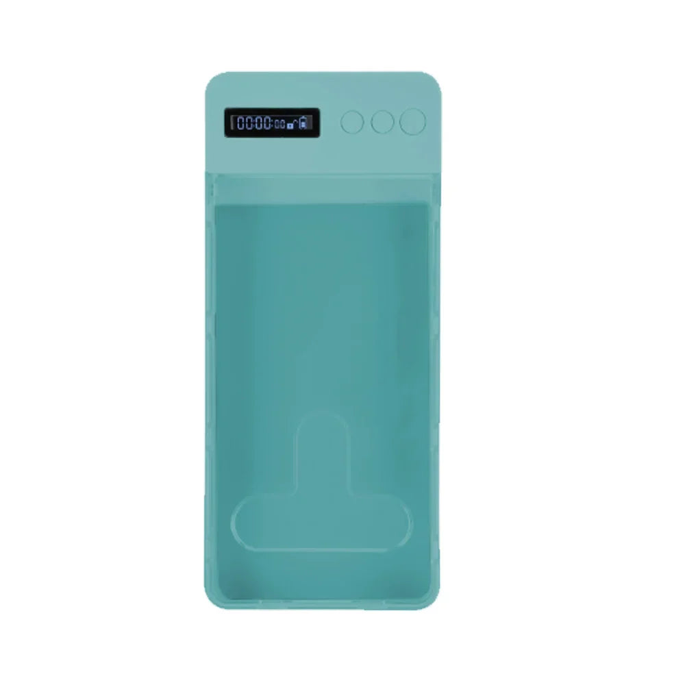 Transparent Phone Lock Box with Timer LCD Display T-Shaped Opening Phone Box Phone Locker Adults Students Self-Discipline Tools