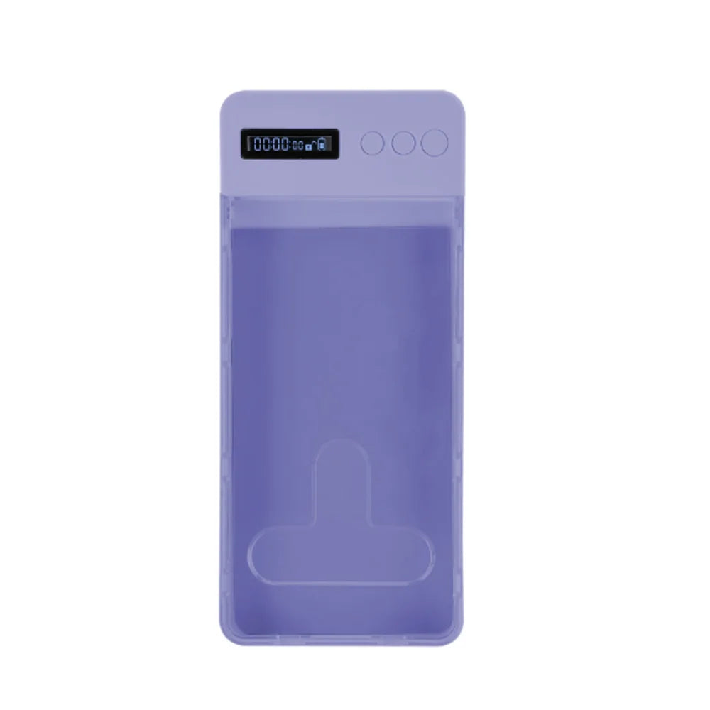 Transparent Phone Lock Box with Timer LCD Display T-Shaped Opening Phone Box Phone Locker Adults Students Self-Discipline Tools
