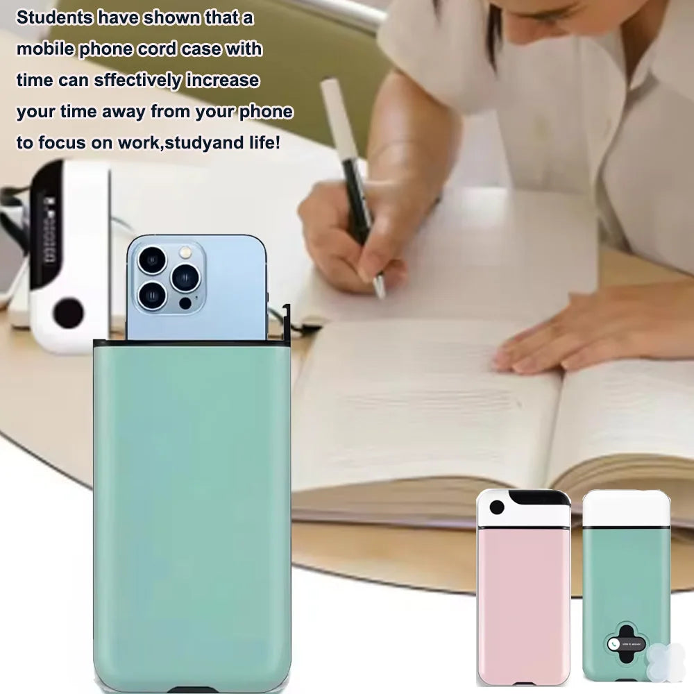 The Portable Mobile Phone Lock Box Self-Regulating Timed Smart Phone Lock Case Self-Discipline Keepin Box Limit Cell Phones Use
