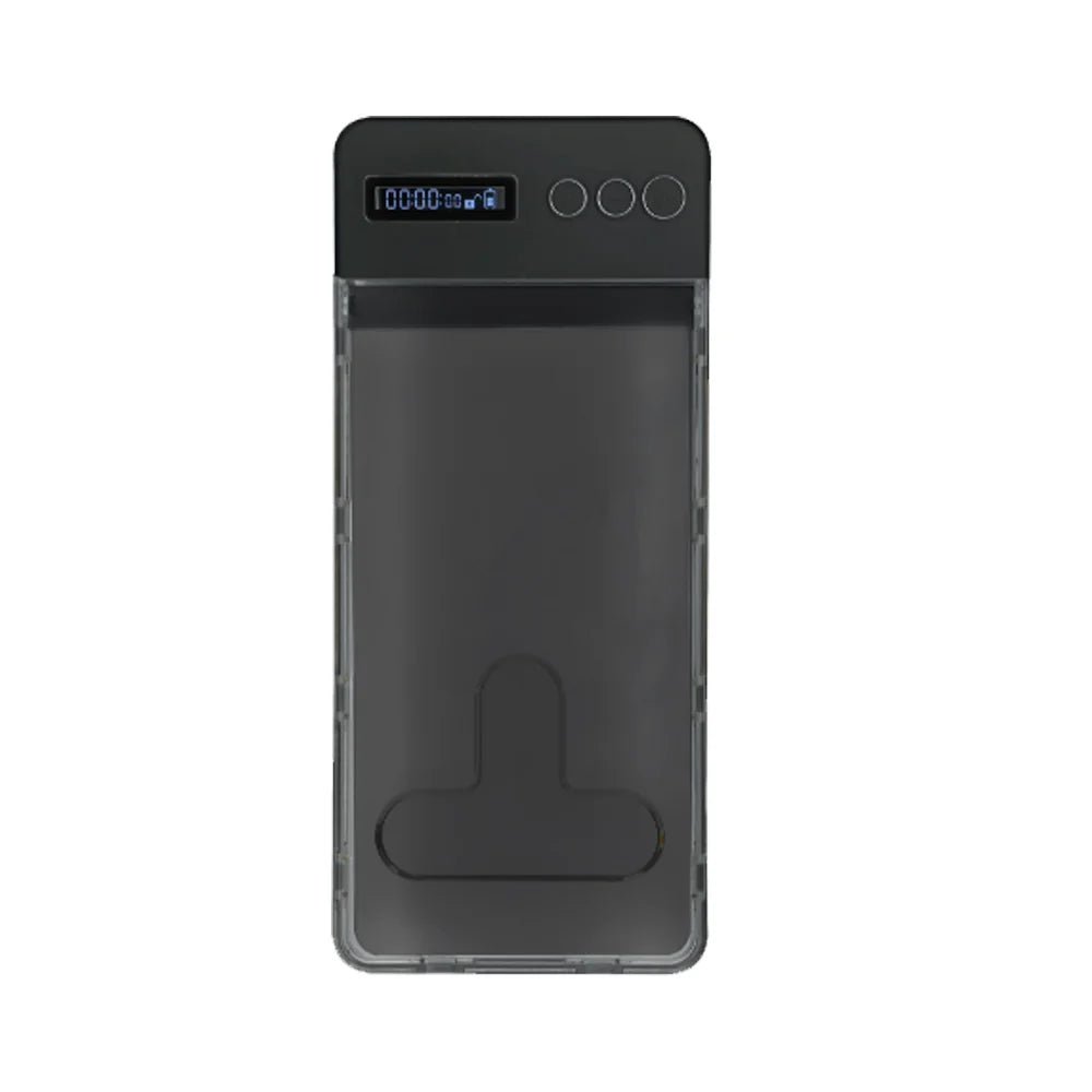 Transparent Phone Lock Box with Timer LCD Display T-Shaped Opening Phone Box Phone Locker Adults Students Self-Discipline Tools